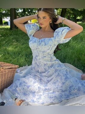 Ash Mystery -NWOT COTTAGE CORE WHITE BABYDOLL DRESS